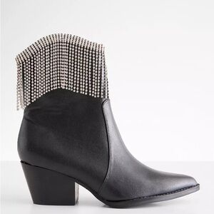 Oasis Society Nash Rhinestone Fringe Western Boot – Women’s 7